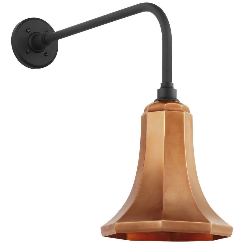 Academy Rex 20" Barn Light Outdoor Wall Lantern in Matte Black