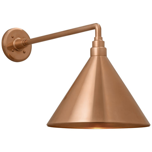 Academy Mack 17.5" Barn Light Outdoor Wall Lantern in Soft Copper