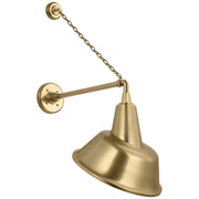 Academy Anchored Mack 17.5" Barn Light Outdoor Wall Lantern in Hand-Rubbed Antique Brass
