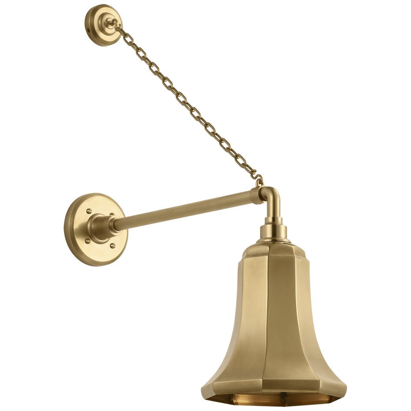 Academy Anchored Mack 17.5" Barn Light Outdoor Wall Lantern in Hand-Rubbed Antique Brass
