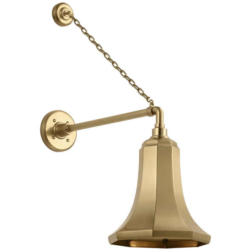 Academy Anchored Mack 17.5" Barn Light Outdoor Wall Lantern in Hand-Rubbed Antique Brass