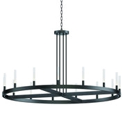 Ovation 15 Light LED Chandelier in Black