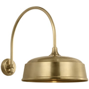 Academy Arched Mack 19.5" Barn Light Outdoor Wall Lantern in Hand-Rubbed Antique Brass