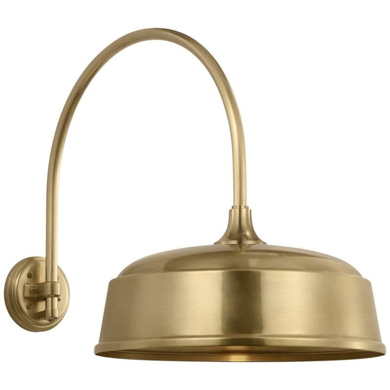 Academy Arched Mack 19.5" Barn Light Outdoor Wall Lantern in Hand-Rubbed Antique Brass