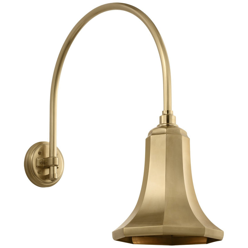 Academy Arched Mack 19.5" Barn Light Outdoor Wall Lantern in Hand-Rubbed Antique Brass