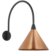 Academy Arched Mack 19.5" Barn Light Outdoor Wall Lantern in Matte Black