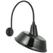 Academy Arched Mack 19.5" Barn Light Outdoor Wall Lantern in Matte Black