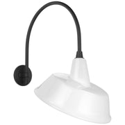 Academy Arched Mack 19.5" Barn Light Outdoor Wall Lantern in Matte Black