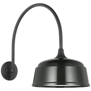 Academy Arched Mack 19.5" Barn Light Outdoor Wall Lantern in Matte Black