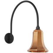 Academy Arched Mack 19.5" Barn Light Outdoor Wall Lantern in Matte Black