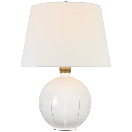 Ponteil 26" Table Lamp in Crackled Ivory