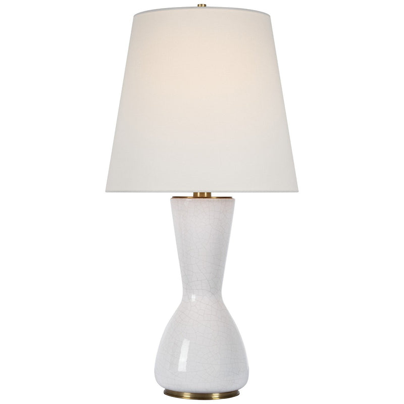 Jess 29" Table Lamp in Crackled Ivory