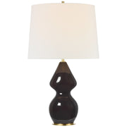 Noppon 30" Table Lamp in Black Caviar