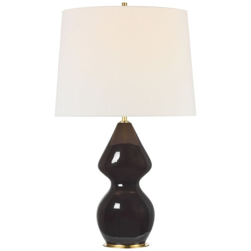 Noppon 30" Table Lamp in Black Caviar