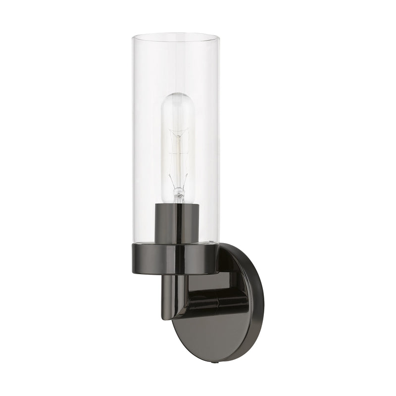 Ludlow ADA Wall Sconce in Black Chrome