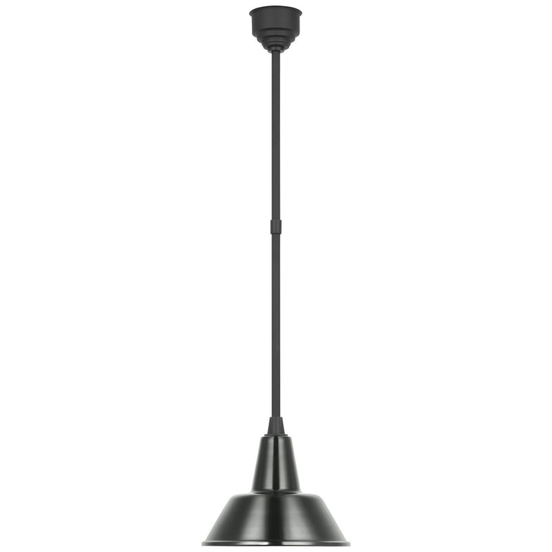 Academy Bowers 12.5" Outdoor Pendant in Matte Black