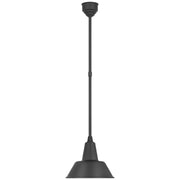 Academy Bowers 12.5" Outdoor Pendant in Matte Black