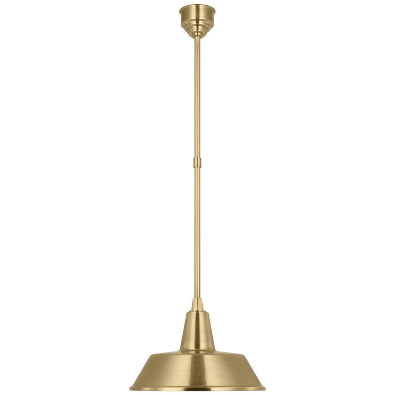 Academy Bowers 16" Outdoor Pendant in Hand-Rubbed Antique Brass