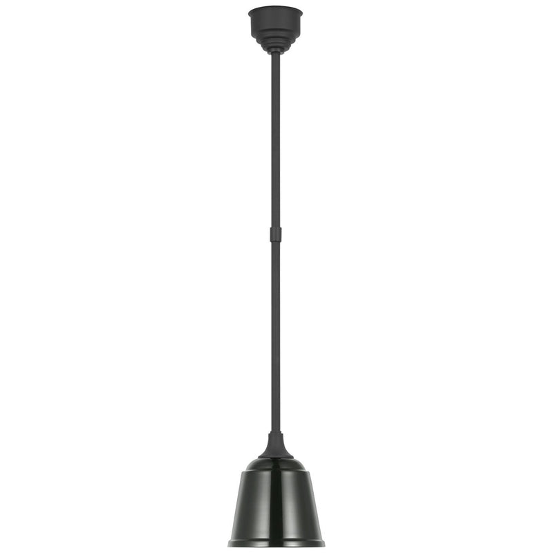 Academy Rockhouse 8" Outdoor Pendant in Matte Black