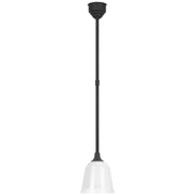 Academy Rockhouse 8" Outdoor Pendant in Matte Black