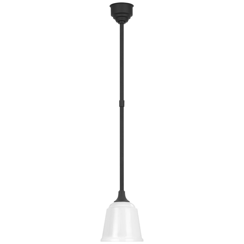 Academy Rockhouse 8" Outdoor Pendant in Matte Black