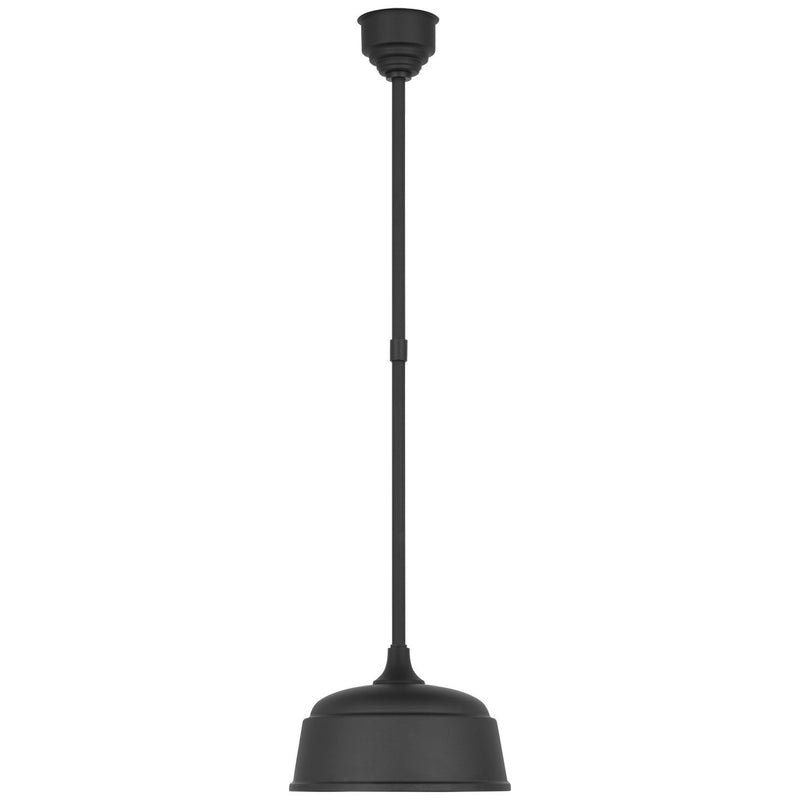 Academy Rockhouse 12.5" Outdoor Pendant in Matte Black