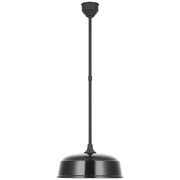 Academy Rockhouse 16" Outdoor Pendant in Matte Black