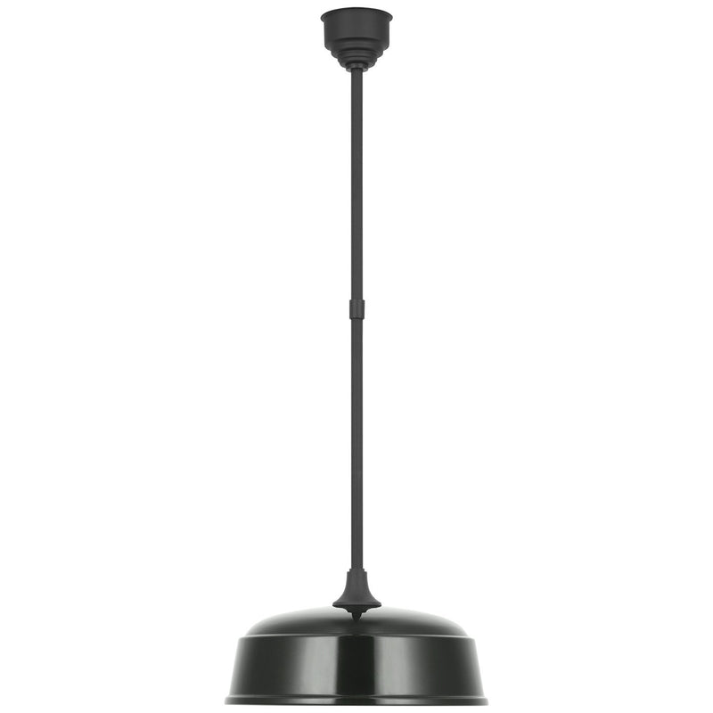 Academy Rockhouse 16" Outdoor Pendant in Matte Black