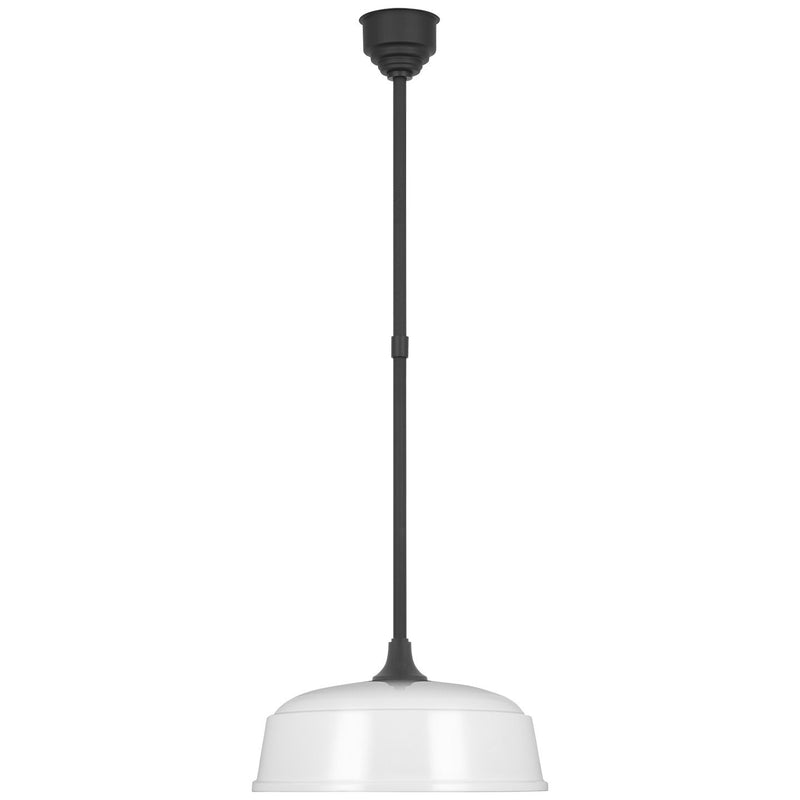 Academy Rockhouse 16" Outdoor Pendant in Matte Black