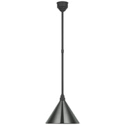 Academy Conical Savannah 12.5" Outdoor Pendant in Matte Black