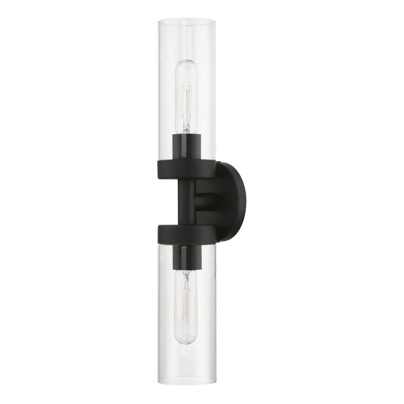 Ludlow 2-Light ADA Bath Vanity Light in Black