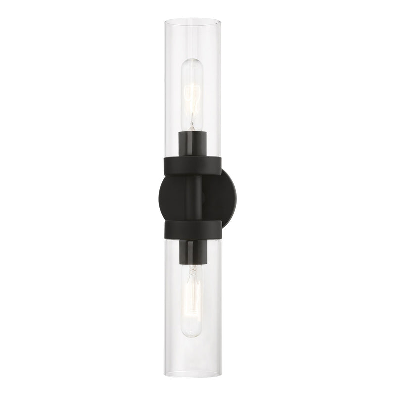 Ludlow 2-Light ADA Bath Vanity Light in Black
