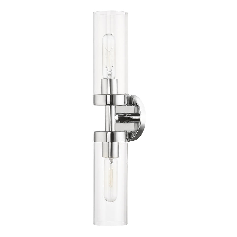 Ludlow 2-Light ADA Bath Vanity Light in Polished Chrome