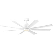 Flera Smart 65" LED Ceiling Fan in Matte White