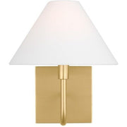 Eldon Small Wall Sconce in Satin Brass