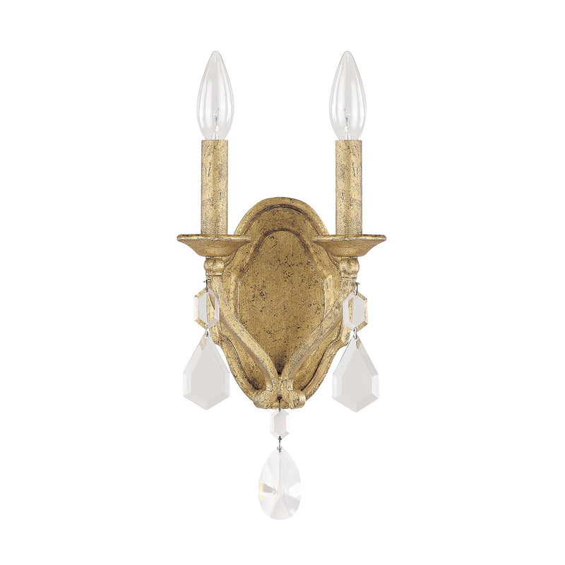 Blakely 2-Light Wall Sconce in Antique Gold