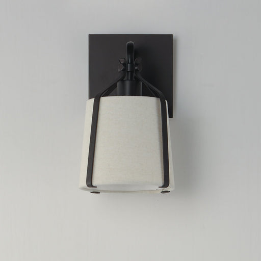 Bandera 1 Light Wall Sconce in Dark Bronze