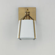 Bandera 1 Light Wall Sconce in Natural Aged Brass