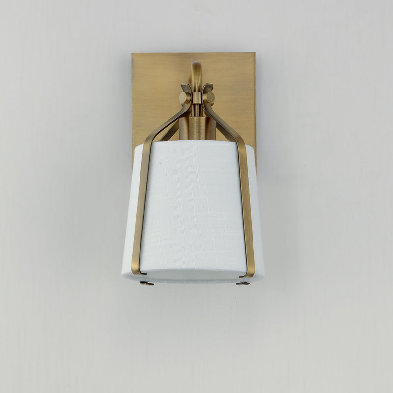 Bandera 1 Light Wall Sconce in Natural Aged Brass