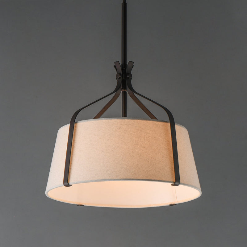 Bandera 14" Pendant in Dark Bronze