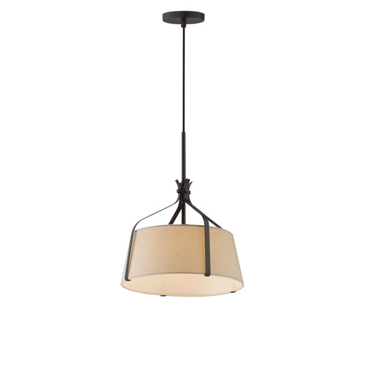 Bandera 14" Pendant in Dark Bronze