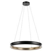 Larousse 40" Round LED Pendant in Black