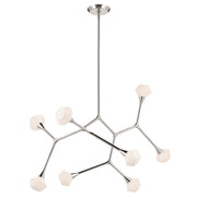 Cassius 8-Light 52.5" Convertible Chandelier in Polished Nickel