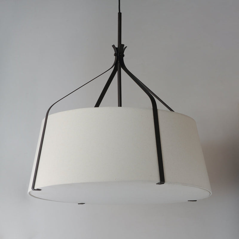 Bandera 30" 4 Light Pendant in Dark Bronze