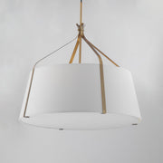 Bandera 30" 4 Light Pendant in Natural Aged Brass