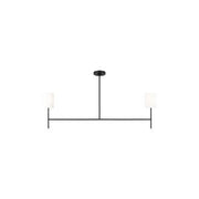 Key Medium 2-Light Linear Pendant in Midnight Black