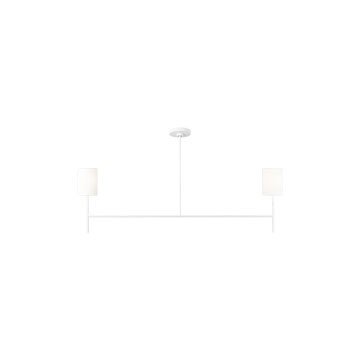 Key Medium 2-Light Linear Pendant in Matte White