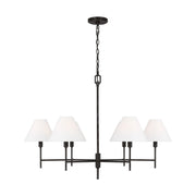 Ridgewood Large 6-Light Chandelier in Aged Iron