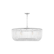 Pierce 6-Light Large Chandelier in Polished Nickel