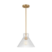 Liouet Medium Pendant in Satin Brass